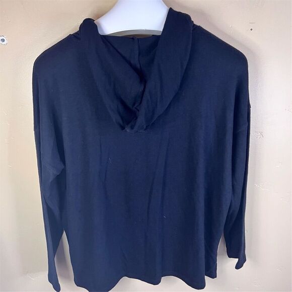 Style & Co Women's Black Hooded Pullover Sweater Size Large Butter Soft Cozy - Picture 8 of 8